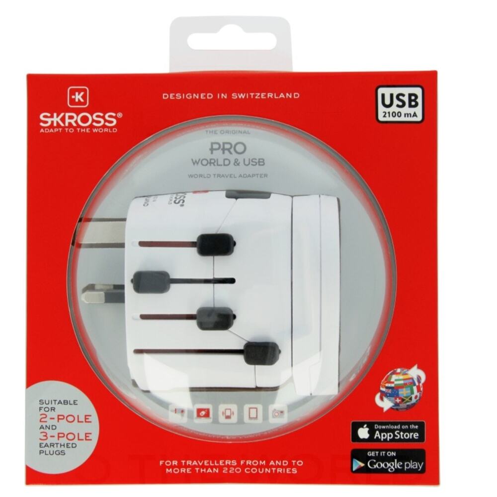 SKROSS PRO World‎ Travel Adapter & USB